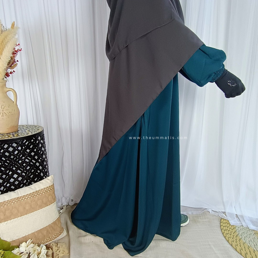 Abaya Amal - (Teal)