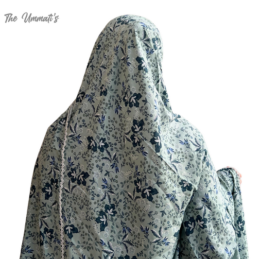 XL Prayer Hijab with Lace (Blossom Dusk)