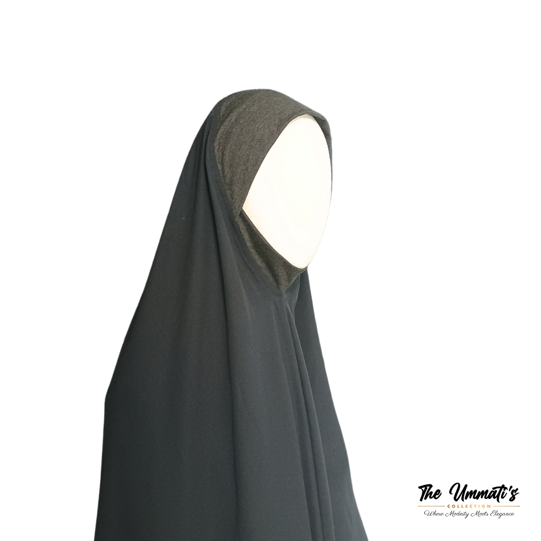 Khadijah Khimar - (Charcoal)
