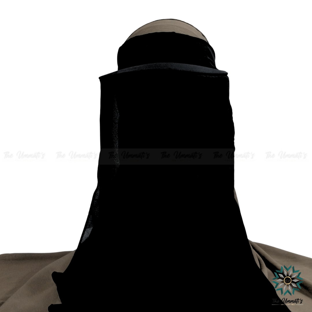 Hajj & Umrah Niqab - Black