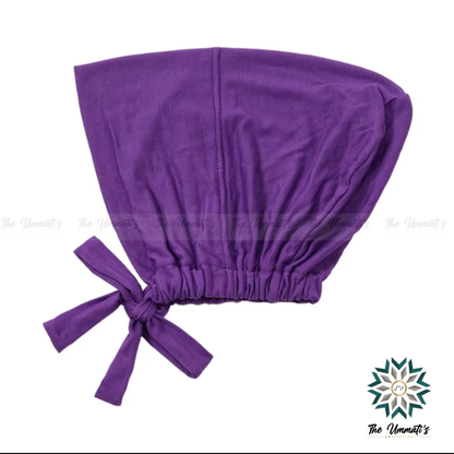 Tie Back Hijab Undercap - Purple
