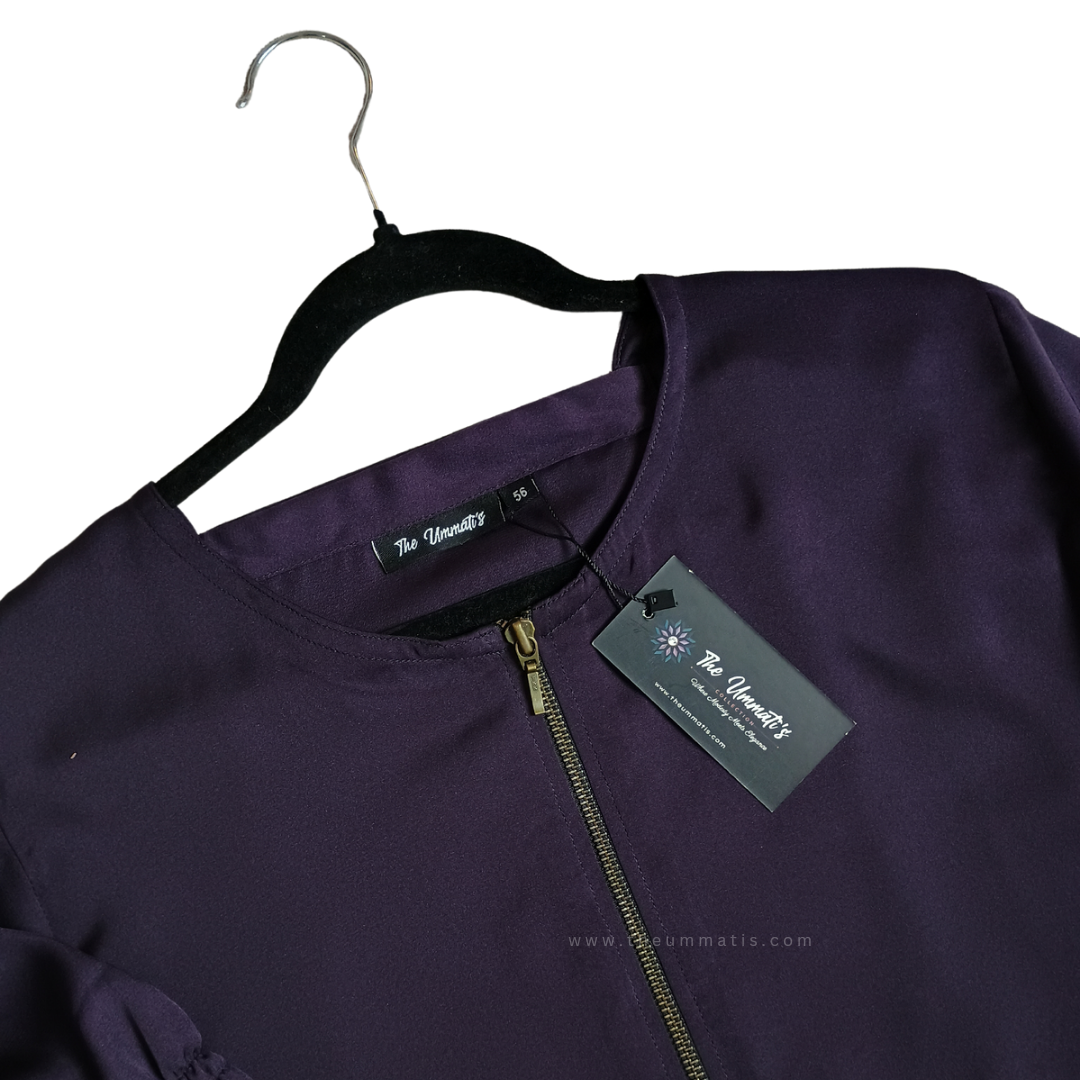 Abaya Amal - (Plum)
