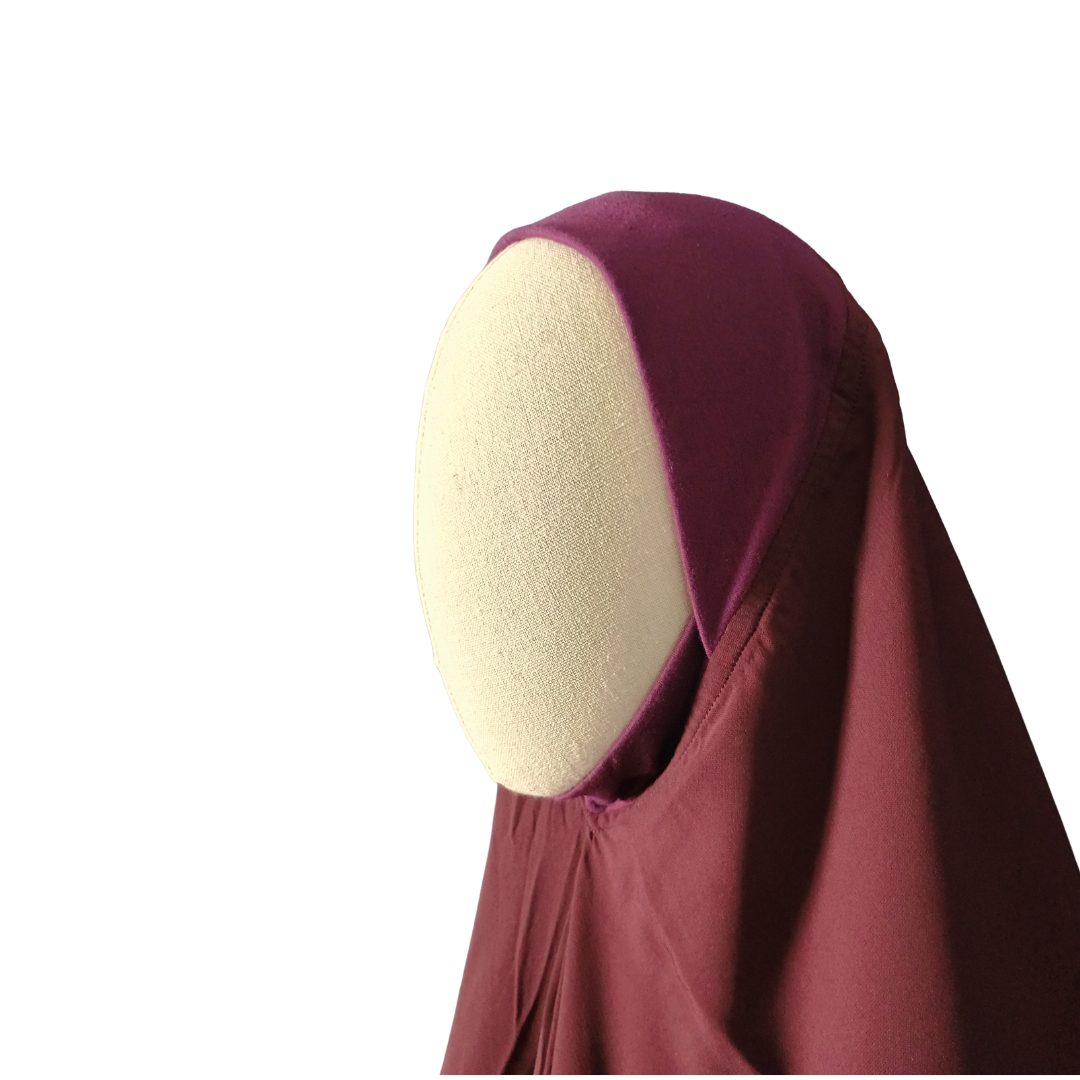 Khadijah Khimar - (Burgundy)