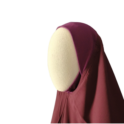 Khadijah Khimar - (Burgundy)