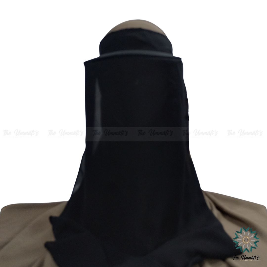 Hajj & Umrah Niqab - Black