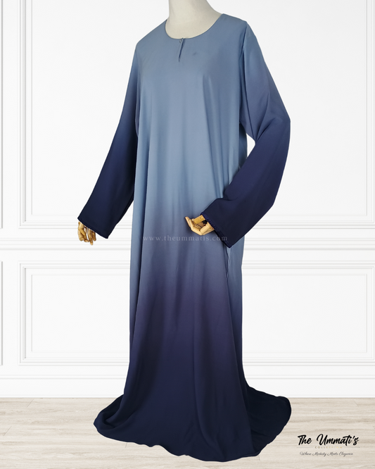 Ombre Abaya - (Ocean Drift)