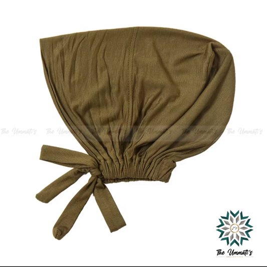 Tie Back Hijab Undercap - Olive
