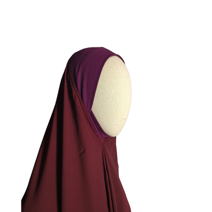 Khadijah Khimar - (Burgundy)