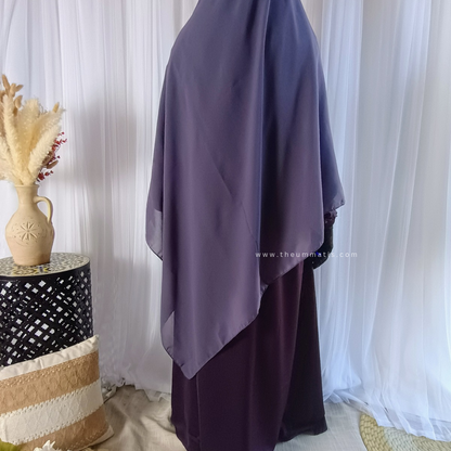 Abaya Amal - (Plum)