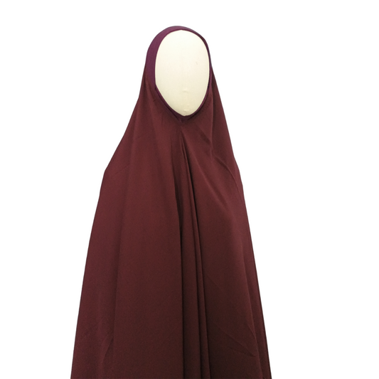 Khadijah Khimar - (Burgundy)