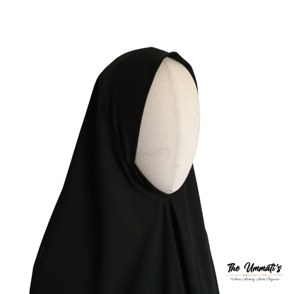 Khadijah Khimar - (Black)