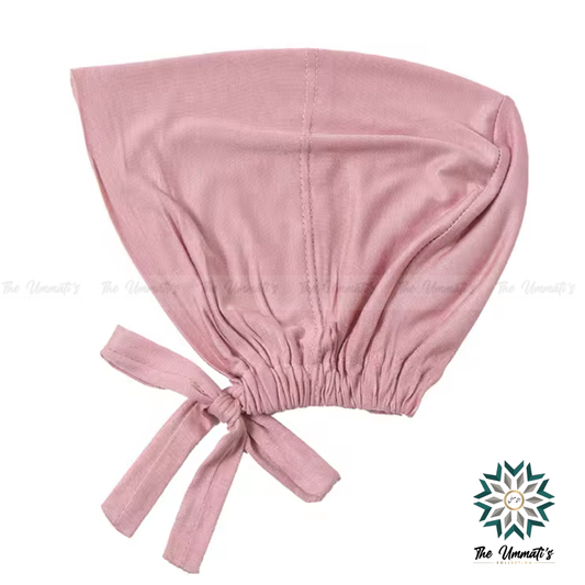 Tie Back Hijab Undercap - Rose