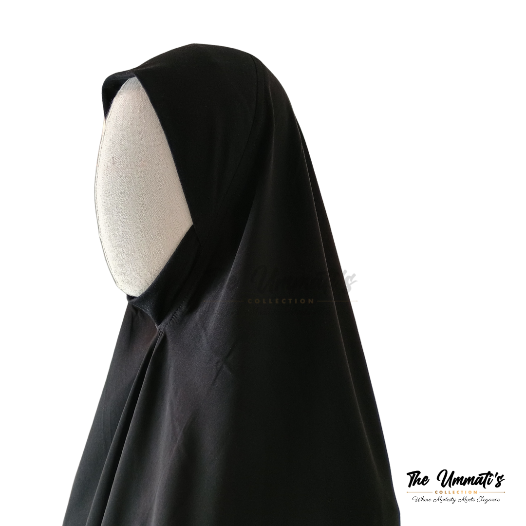 Khadijah Khimar - (Black)