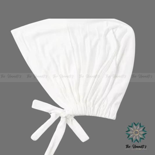 Tie Back Hijab Undercap - White