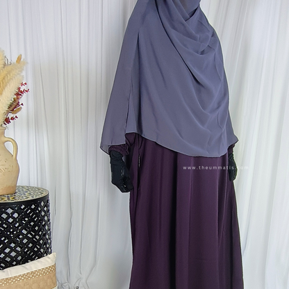 Abaya Amal - (Plum)