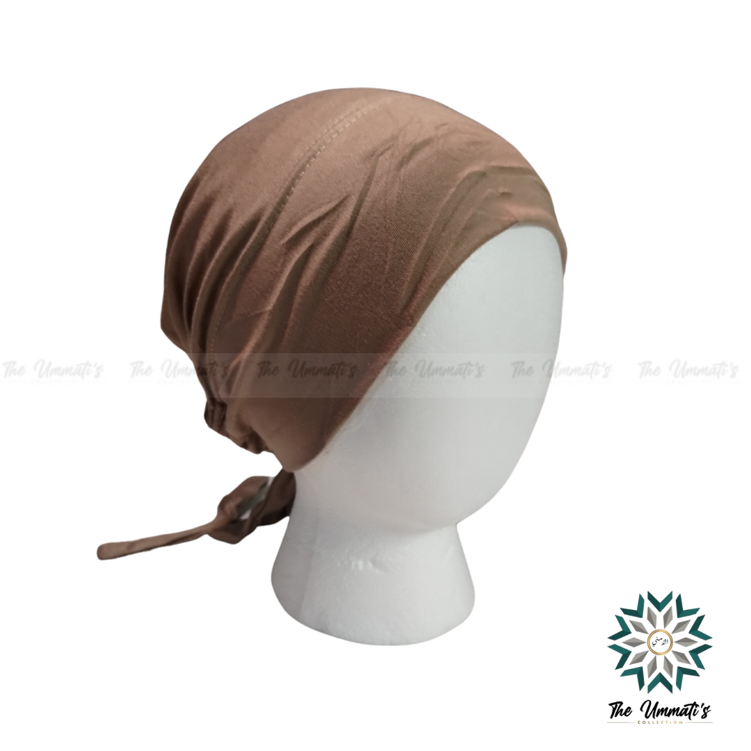 Tie Back Hijab Undercap - Mocha