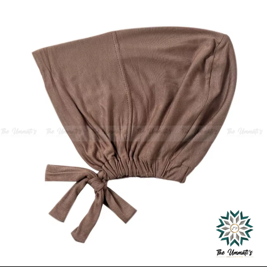 Tie Back Hijab Undercap - Mocha