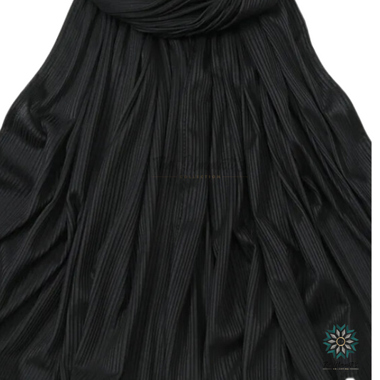 Ribbed Jersey Hijab - Black