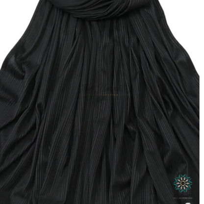 Ribbed Jersey Hijab - Black