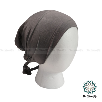 Tie Back Hijab Undercap - Charcoal