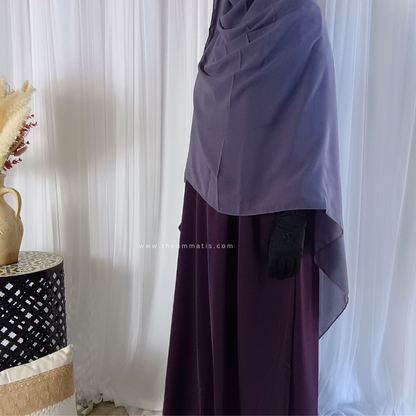 Abaya Amal - (Plum)