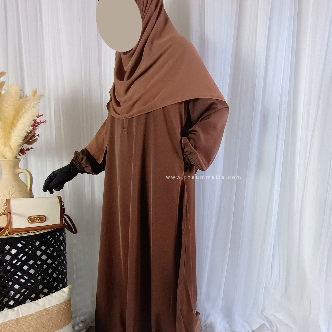 Abaya Amal - (Brown)