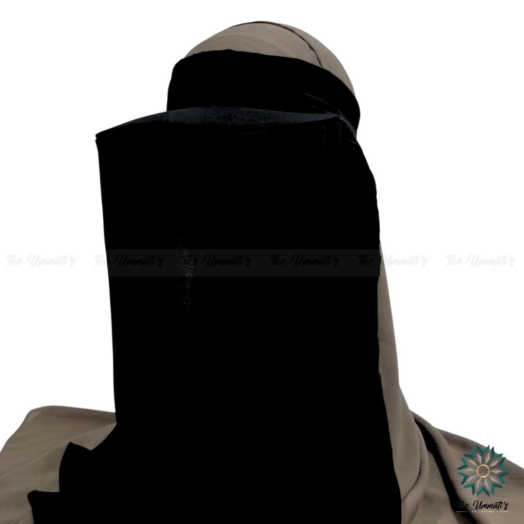 Hajj & Umrah Niqab - Black