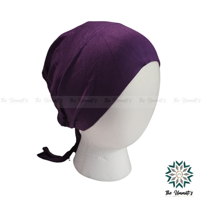 Tie Back Hijab Undercap - Purple