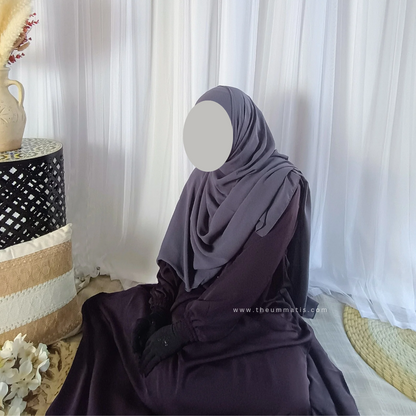 Abaya Amal - (Plum)