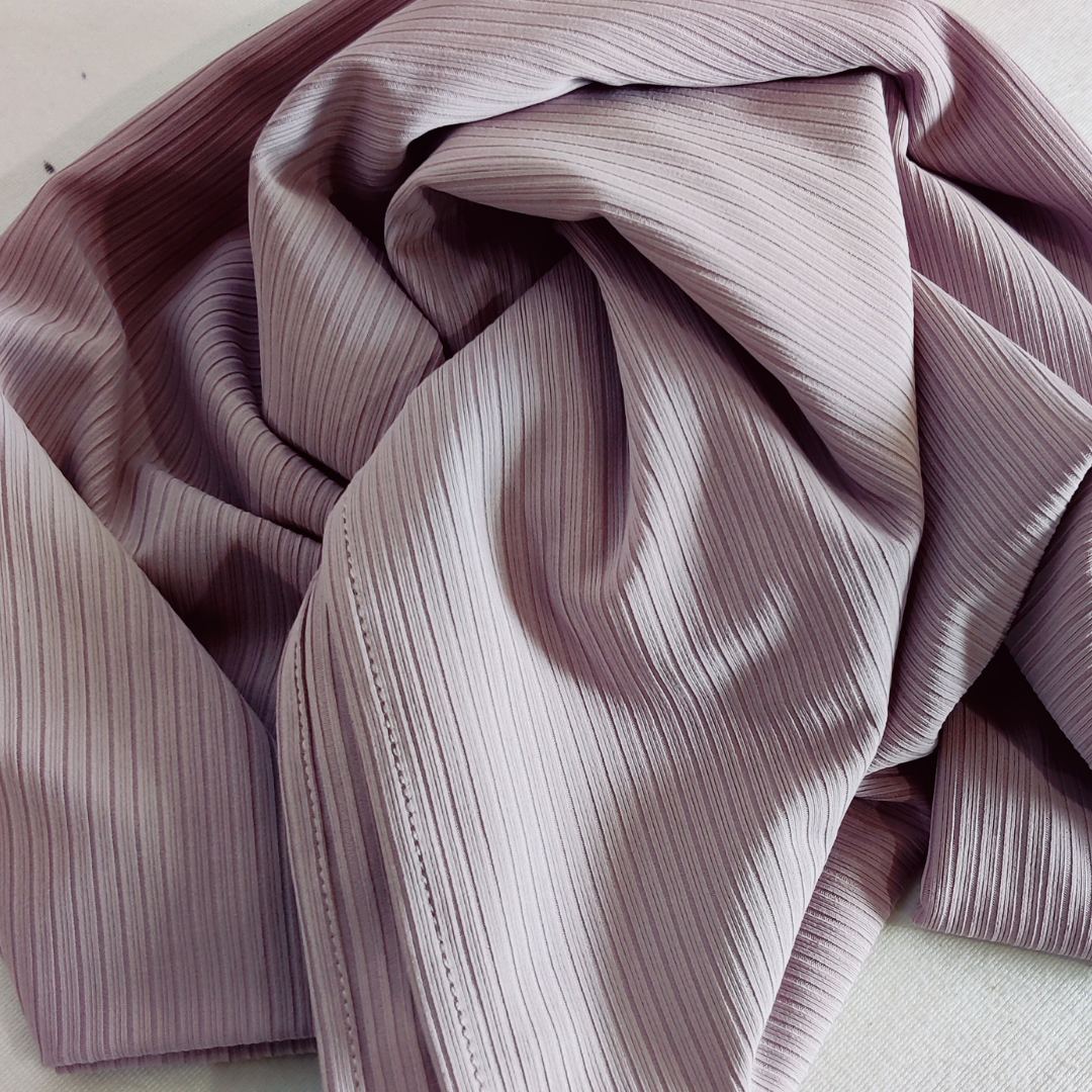 Ribbed Jersey Hijab - Lavender