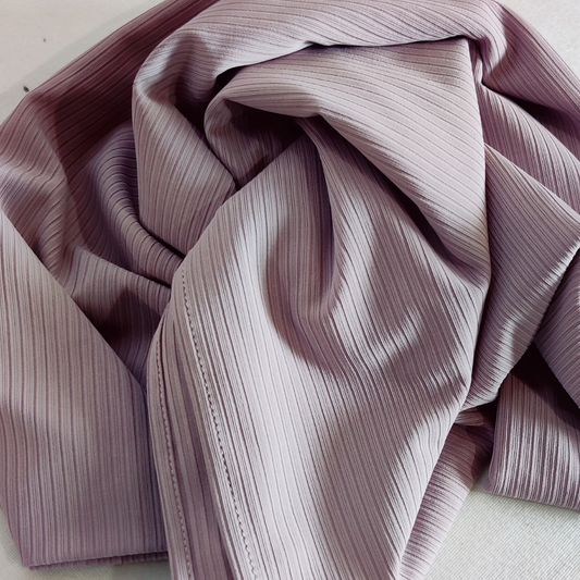Ribbed Jersey Hijab - Lavender