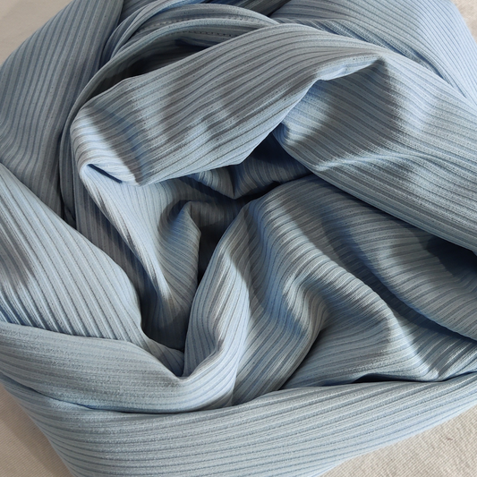 Ribbed Jersey Hijab - Sky Blue
