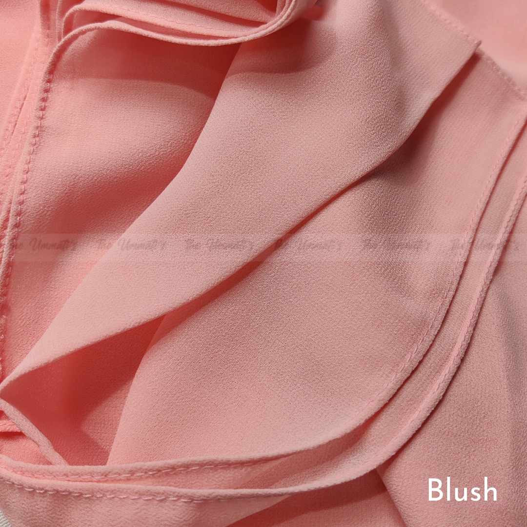 Classic Chiffon Hijab - Blush