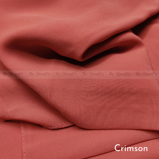 Classic Chiffon Hijab - Crimson