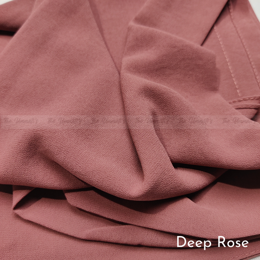 Classic Chiffon Hijab - Deep Rose