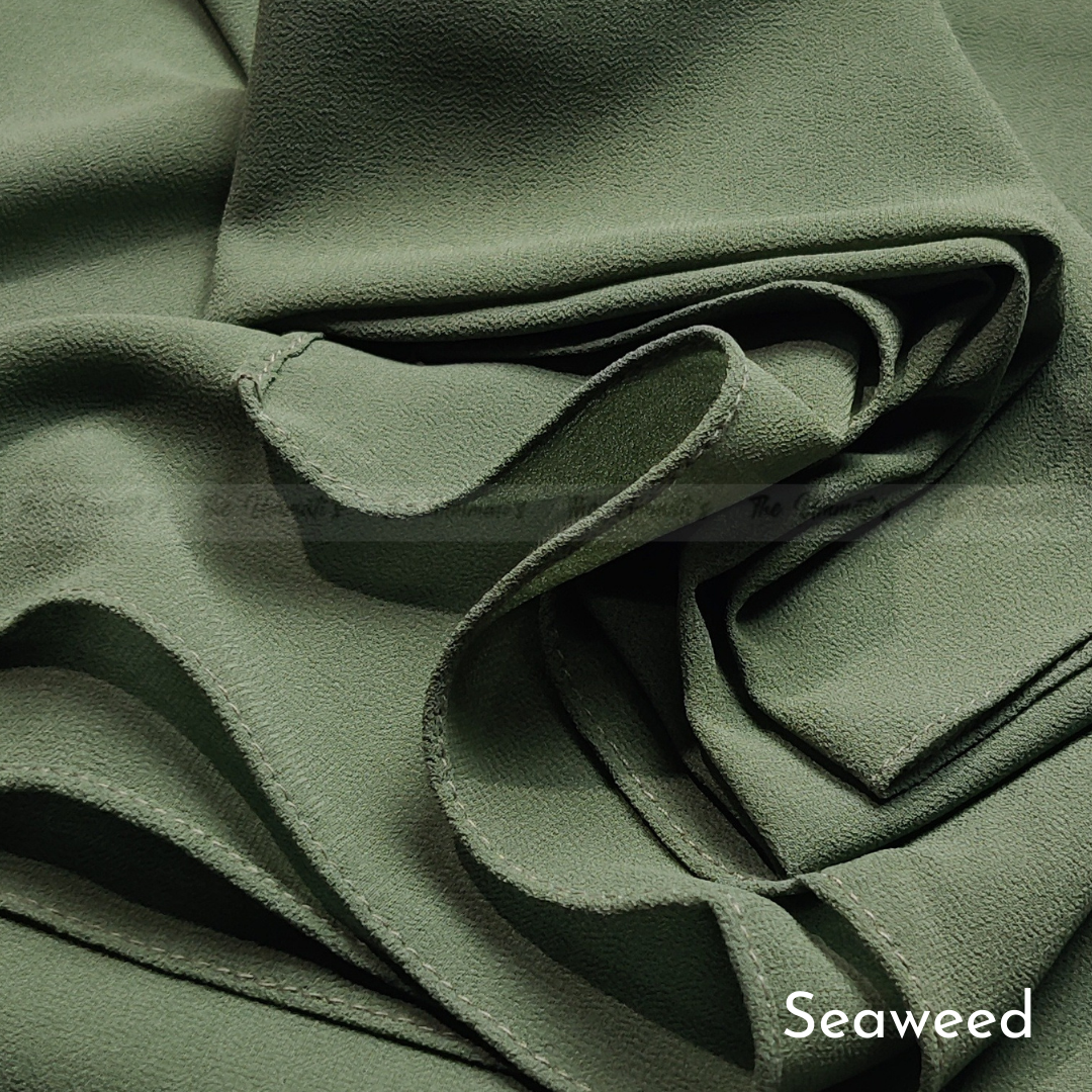 Seaweed Chiffon Hijab | Seaweed Color Hijab | theummatis