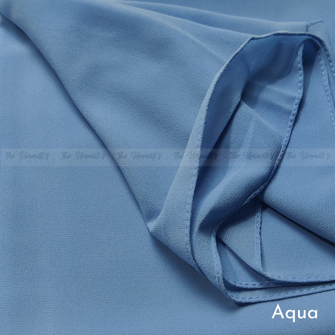 Lightweight Aqua Hijab | Classic Aqua Hijab | theummatis