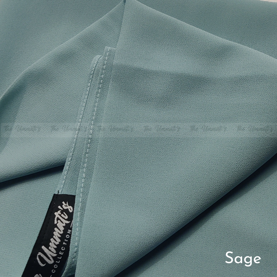 Classic Chiffon Hijab - Sage