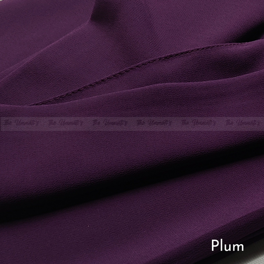 Classic Chiffon Hijab - Plum