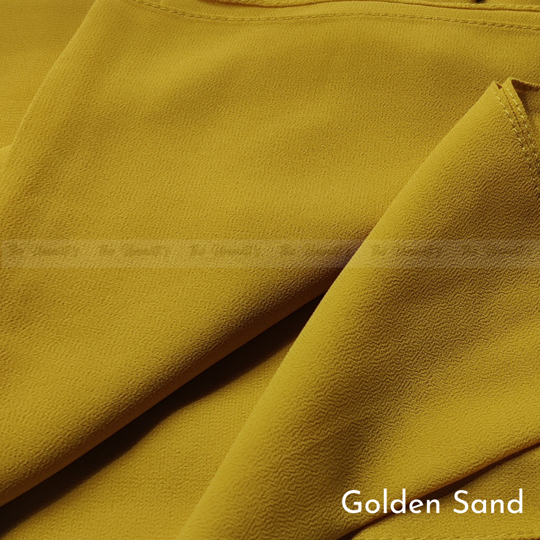 Classic Chiffon Hijab - Golden Sand