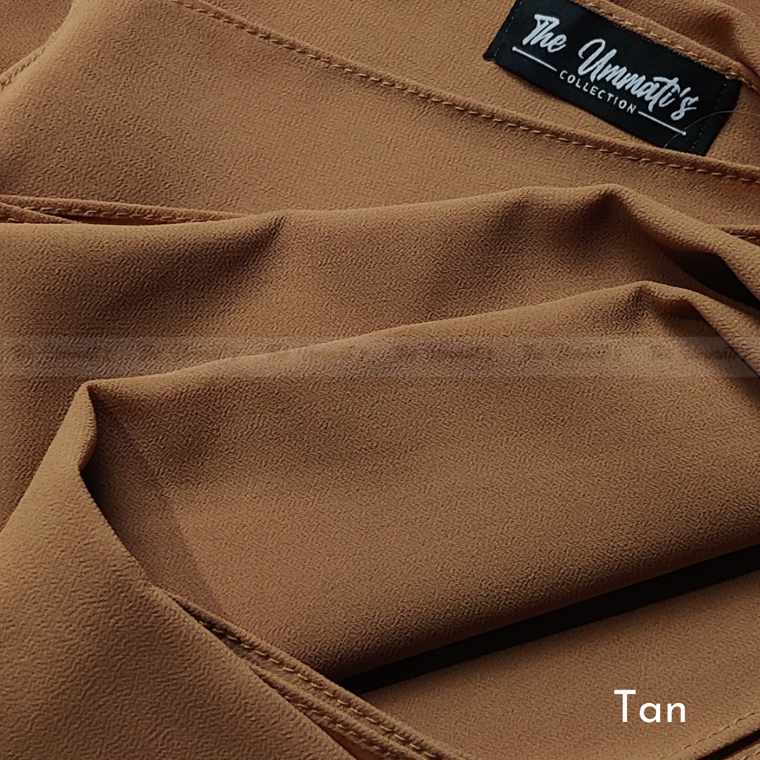 Classic Chiffon Hijab - Tan