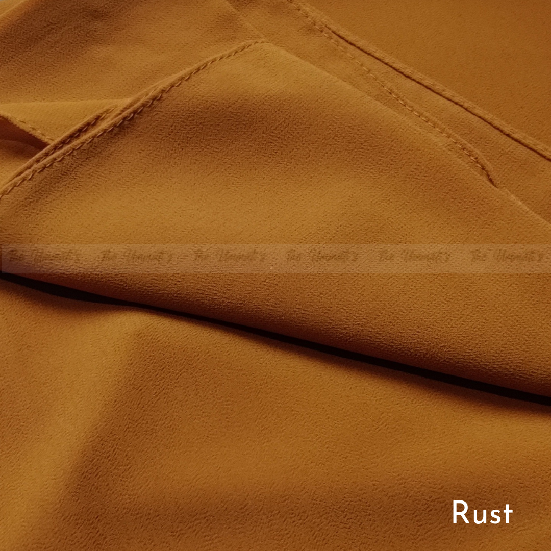 Classic Chiffon Hijab - Rust