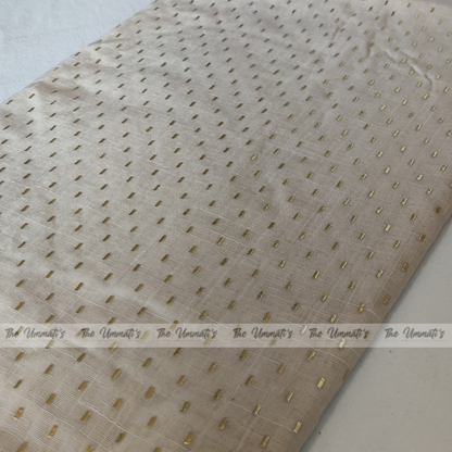 Embossed Gold Hijab - Cream