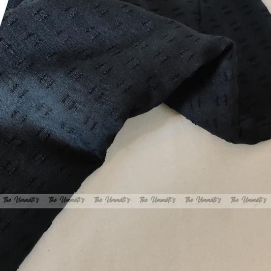 Swiss Dots Hijab - Black