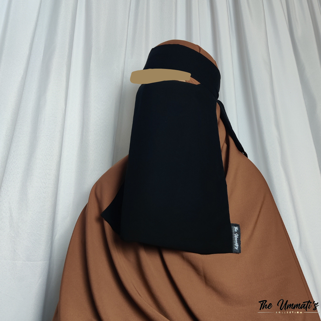 Lightweight Chiffon Niqab | Custom Black Niqab | theummatis