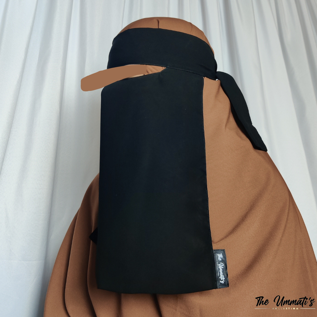 Lightweight Chiffon Niqab | Custom Black Niqab | theummatis