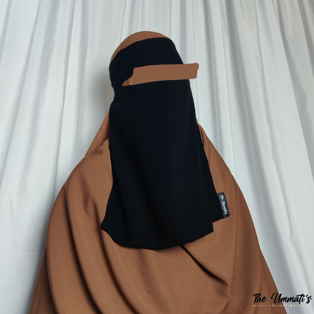 Lightweight Chiffon Niqab | Custom Black Niqab | theummatis