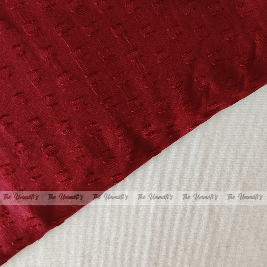 Swiss Dots Hijab - Maroon