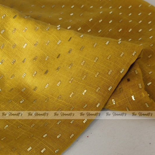 Embossed Gold Hijab - Mustard