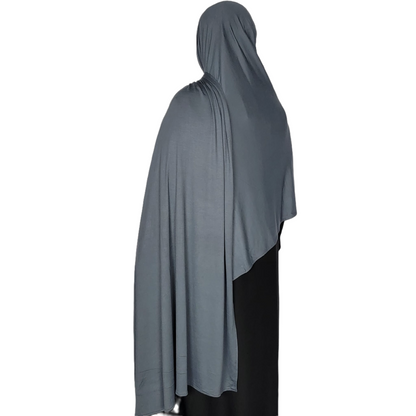 Premium Maxi Jersey Hijab - Slate
